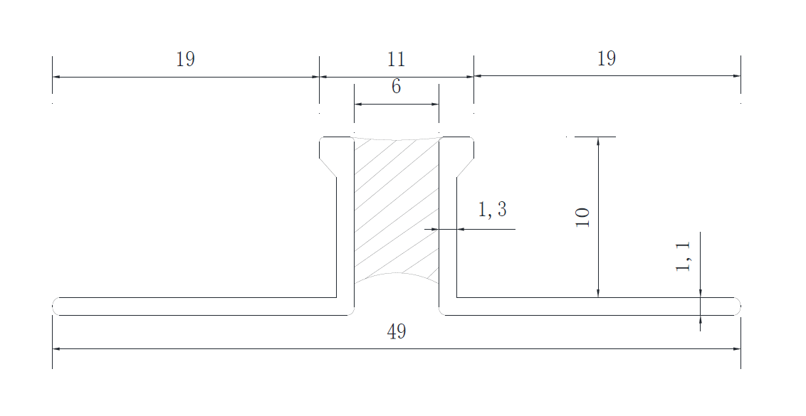 EJOX Dilatatieprofiel Alu Grijs 10 x 2500mm OX-P271209137 Tegelprofiel