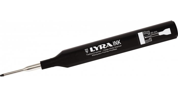 ik ontbijt Lada Raak verstrikt Lyra Ink Diepgat Markeerstift Zwart | Overige Gereedschap | Arsenius  Bouwmaterialen