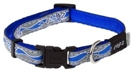 Rogz for Dogs Halsband Blauw reflecterend