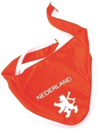 Oranje Bandana voor viervoeters voetbalfans