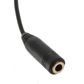 3.5mm M/F 1M Stereo Headphone Cable with Volume Control