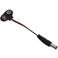 9V  Clip Adaptor 2.1mm DC Plug