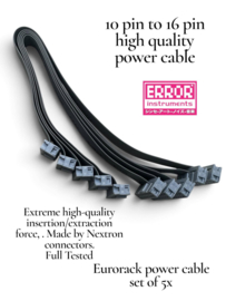 Eurorack Power Cables pack of 5 x  10 tot 16 pin H Q