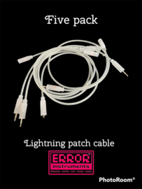 Lightning patch cables  5 pak