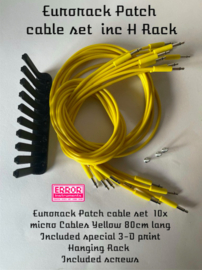 Eurorack Patch cable set   inc H rack