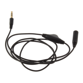 3.5mm M/F 1M Stereo Headphone Cable with Volume Control