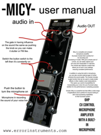 MICY  mic amp in eurorack