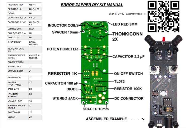 ERROR ZAPPER DIY KIT | D I Y KITS educacion | www.errorinstruments.com