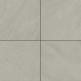 Cerasolid Lucca Almond 90x90x3 cm - Keramische Terrastegel met Leisteen Effect