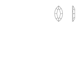 Swarovski® - S-2200 - 10 stuks Navette Crystal 8,0 * 4,0 mm