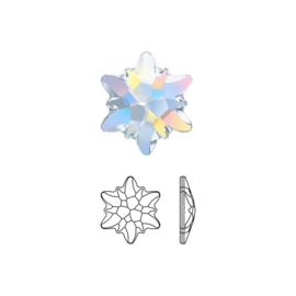 Swarovski® - S-2753 - 4 stuks Edelweiss Flat Back 10mm