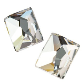 Swarovski® - S-2520 - 4 stuks Cosmic Rectangle Flat Back 8x6mm