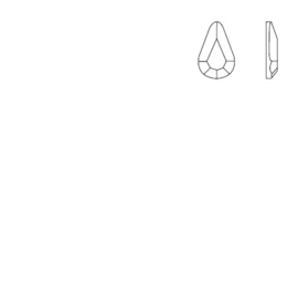 Swarovski® - S-2300 - 10 stuks Drop Crystal 8,0 * 4,8 mm