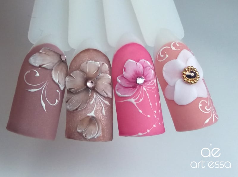 plastiline nail art