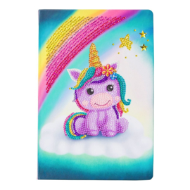 Crystal Art Notebook Unicorn smile