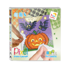 Pixel set halloween pompoen