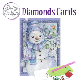 Dotty Designs Diamond Cards - Snowman
