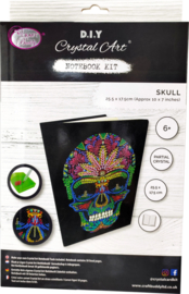 Crystal Art notebook Skull