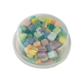 Colourful Squares mix 75 gram - Tutti Frutti pastel