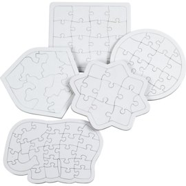 Puzzel, afm 17-21 cm 5 stuks