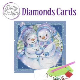 Dotty Designs Diamond Cards - Snowmen