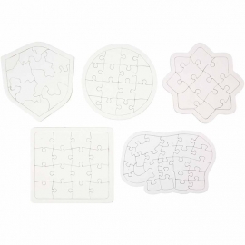 Puzzel, afm 17-21 cm 5 stuks