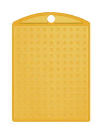 Medaillon transparant geel