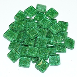 Soft glas Glitter (Vierkant) - Groen (65 gr)