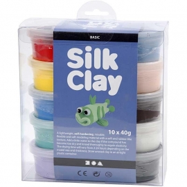 Silk Clay Assortiment basis 1, 10x40 gram