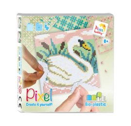 Pixel set zwaan