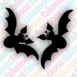 (H18) Halloween Bat Duo