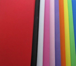 EVA foam vellen 2mm 22x30cm 10 kleuren 50st (5 vl x 10 kleuren)