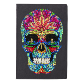 Crystal Art notebook Skull