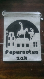 Pepernoten zakje 15x20 cm