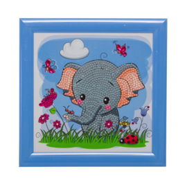 Crystal Art kinder frame Elephant & Friends