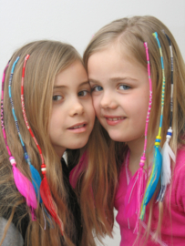 Hair wraps  met veertjes