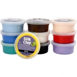 Silk Clay Assortiment basis 1, 10x40 gram