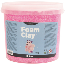 Foam clay glitter roze 560 gram