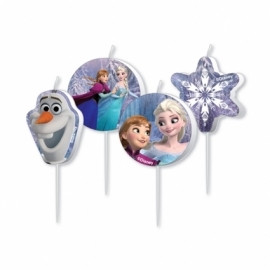 Kaarsjes frozen 4 stuks