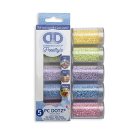 DIAMOND DOTZ DOTZ IN CILINDERS 5X 12 GR - PASTEL