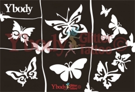 A5 Butterfly stencil