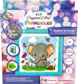 Crystal Art kinder frame Elephant & Friends