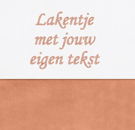 Laken met eigen tekst