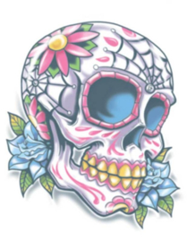 La Calevera Day of death tattoo