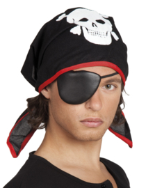 Piraten bandana en ooglap