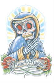 La Flor Day of death tattoo