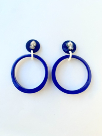bleu vintage clip on