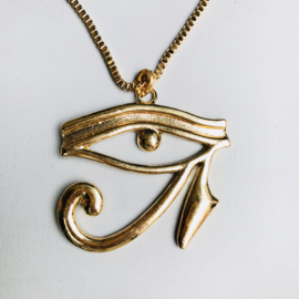 Eye Egyptian Goldtone Necklace
