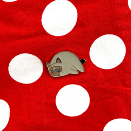 Lazy Grumpy Cat Pin