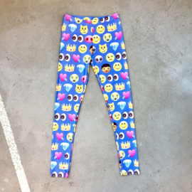 Blue Emoji Legging